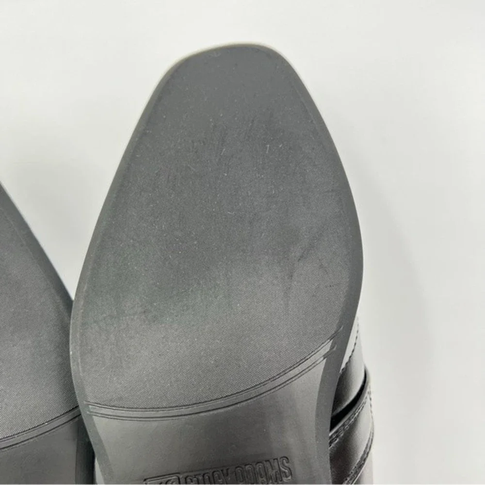 Stacy Adams Boys Size 5 Black Bartley Moc Toe Slip On‎ Loafers Dress Shoes